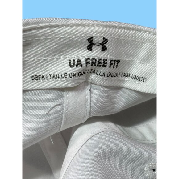 Under Armour White Embroidered Logo Cap OSFA Unisex UA Free Fit - Picture 5 of 6
